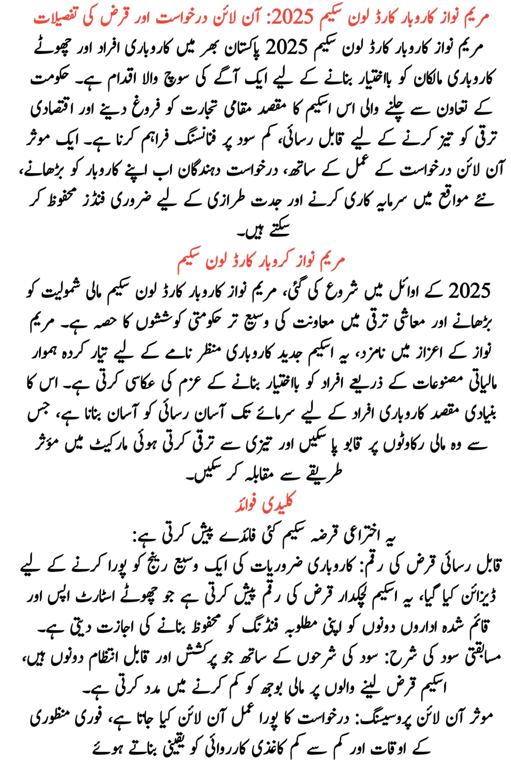 Maryam Nawaz Karobar Card Loan Scheme 2025: Online Application & Complete Loan Guide
