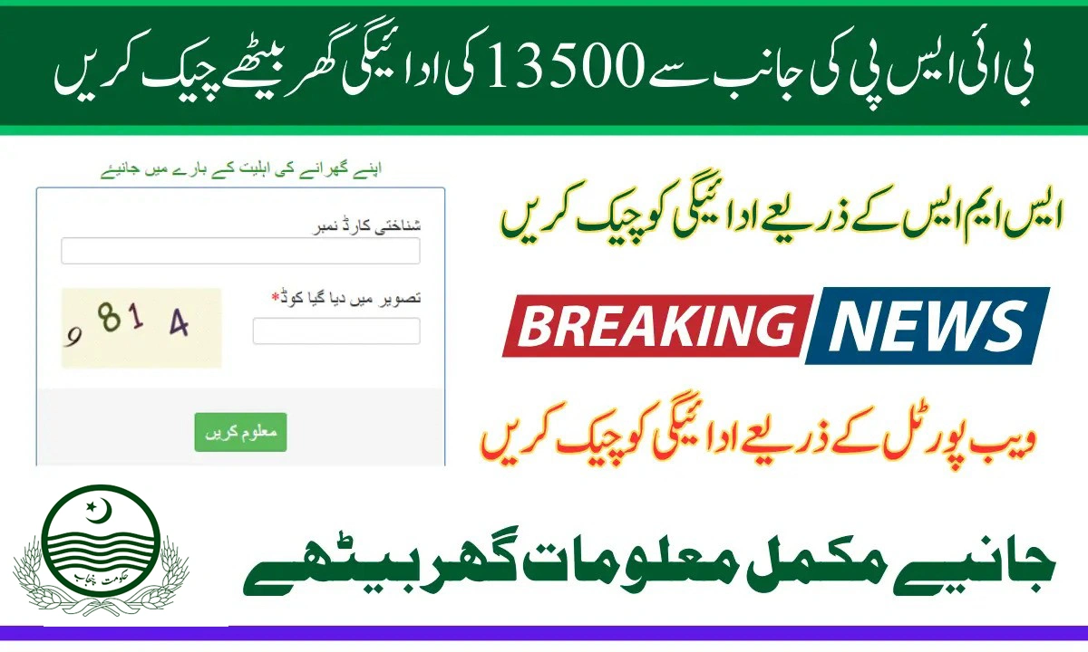 How to Check BISP 8171 13500 Payment Status via SMS from Home in 2025